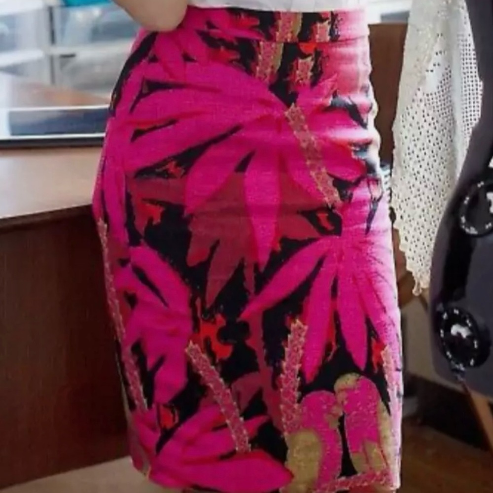 J Crew $98 No. 2 Pencil Skirt Palms floral 2 floral